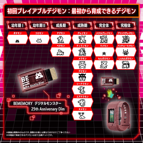 Digimon Vital Bracelet BE 25th Anniversary Set